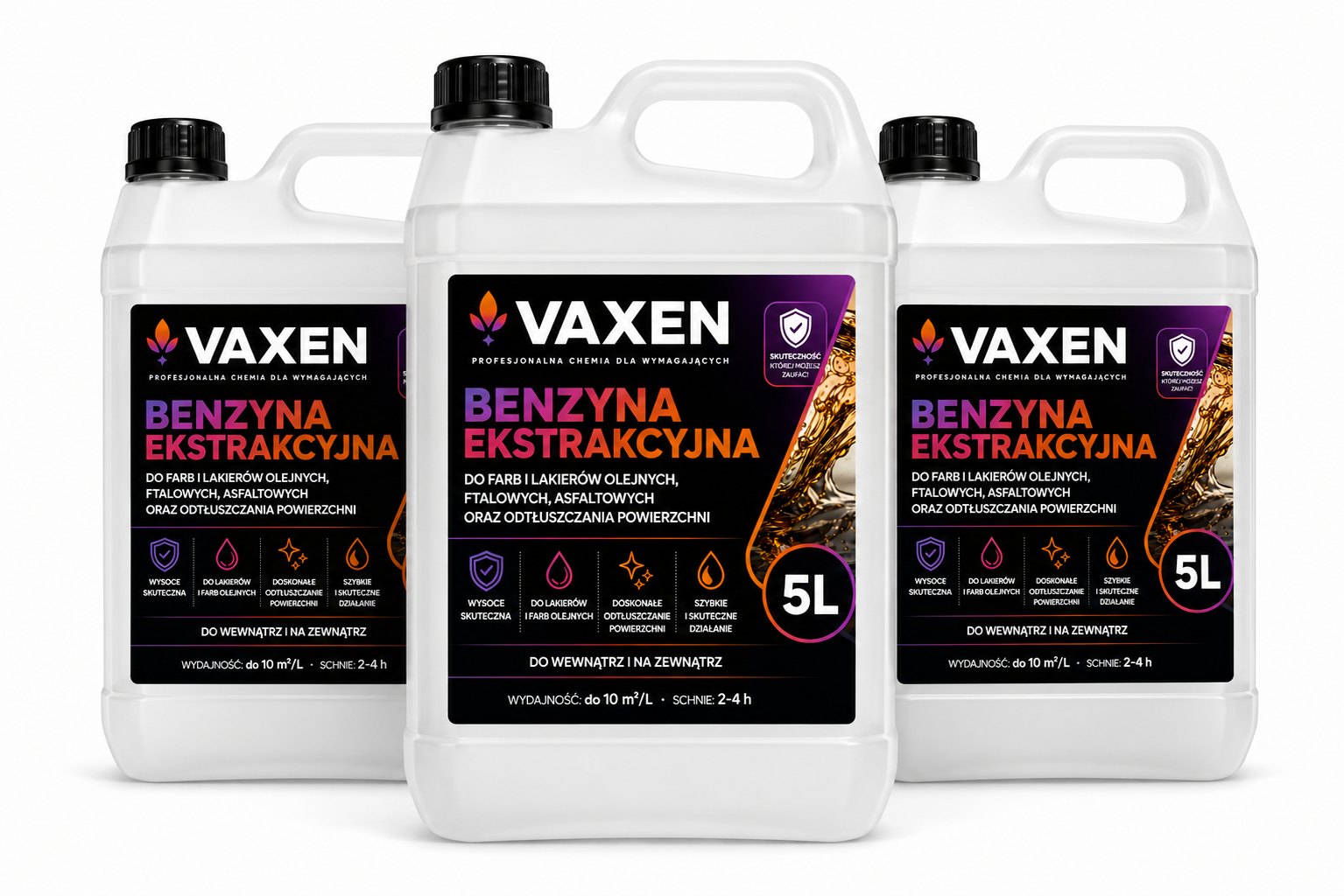 VAXEN Benzyna Ekstrakcyjna 5L - zestaw 3 sztk.