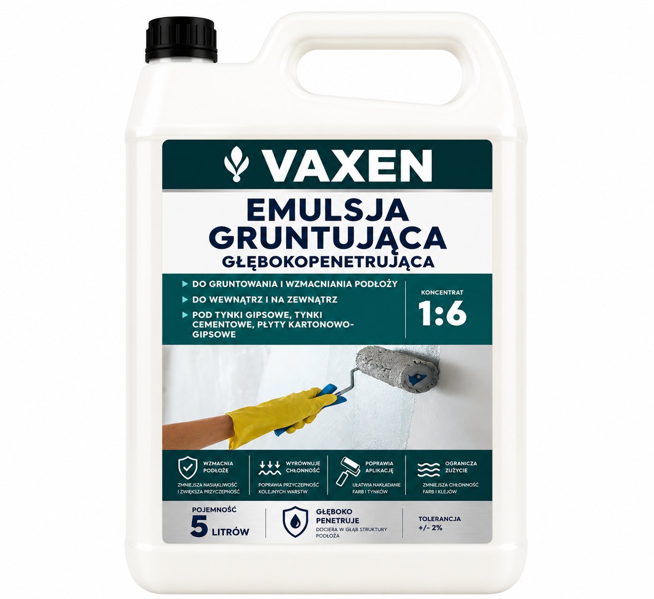 Emulsja gruntująca głęboko penetrująca VAXEN 5 l koncentrat 1:6
