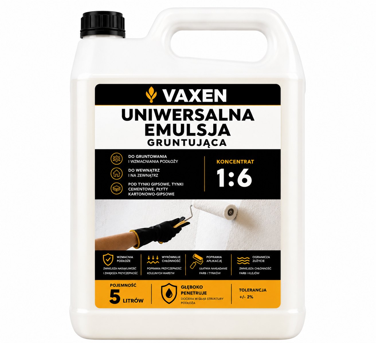 Emulsja gruntująca uniwersalna VAXEN 5 l koncentrat 1:6