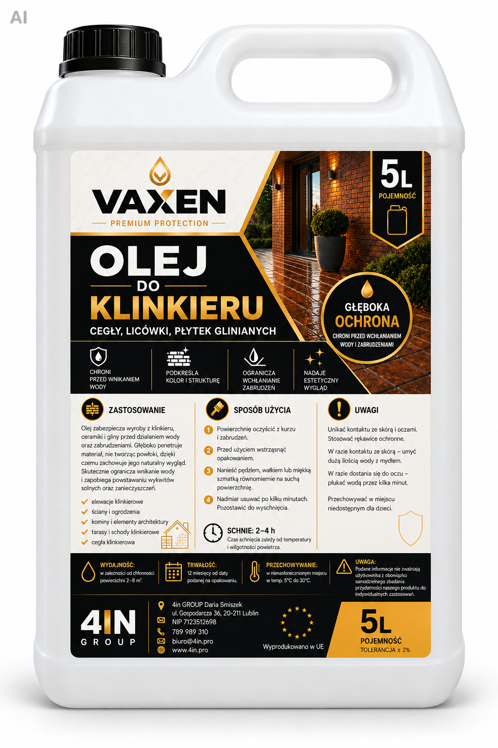 VAXEN Olej do Klinkieru 5L