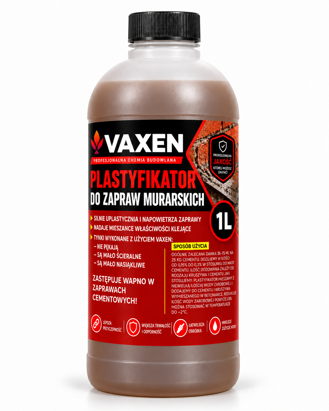VAXEN Plastyfikator do Zapraw Murarskich 1 L