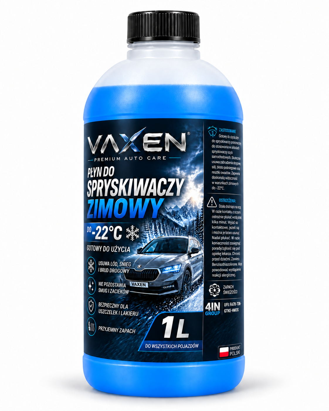 VAXEN Płyn do Spryskiwaczy Zimowy 1 L