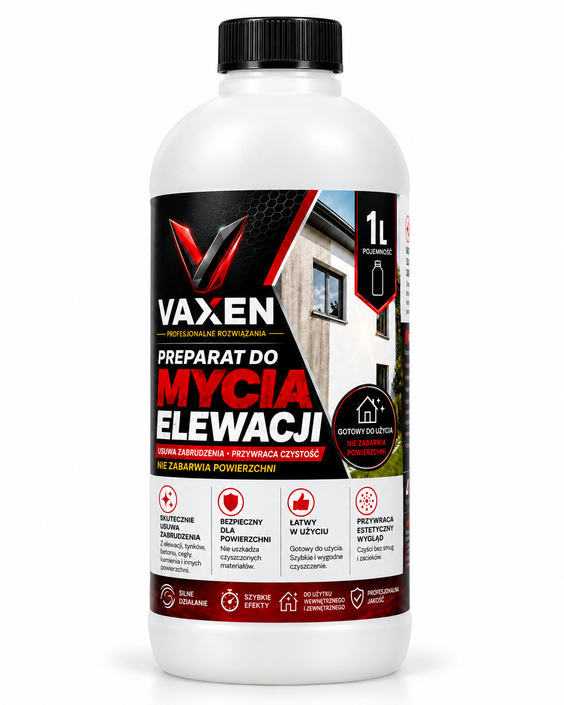Preparat do mycia elewacji VAXEN 1 L gotowy do użycia