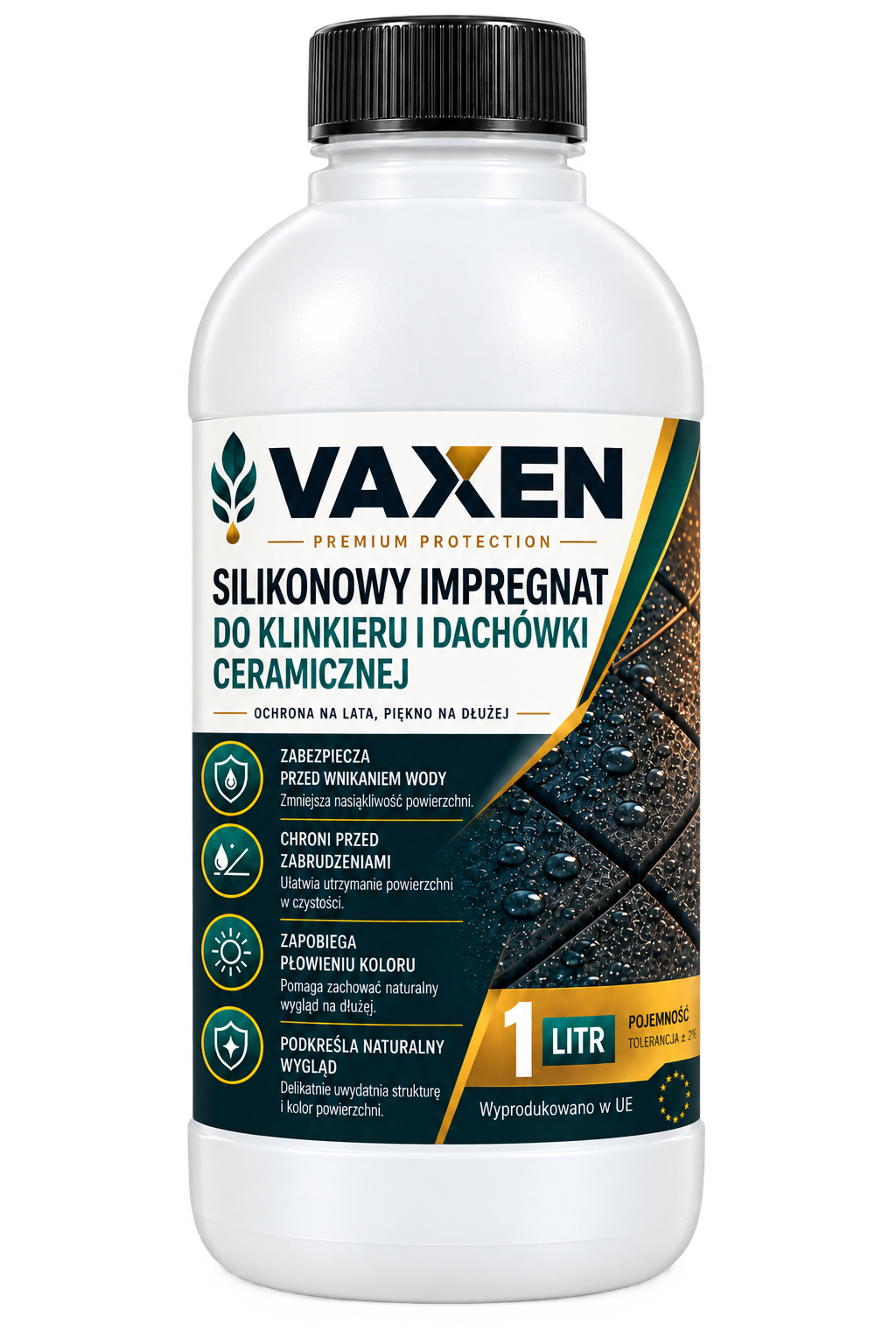 VAXEN Silikonowy Impregnat do Klinkieru i Dachówki Ceramicznej 1 L