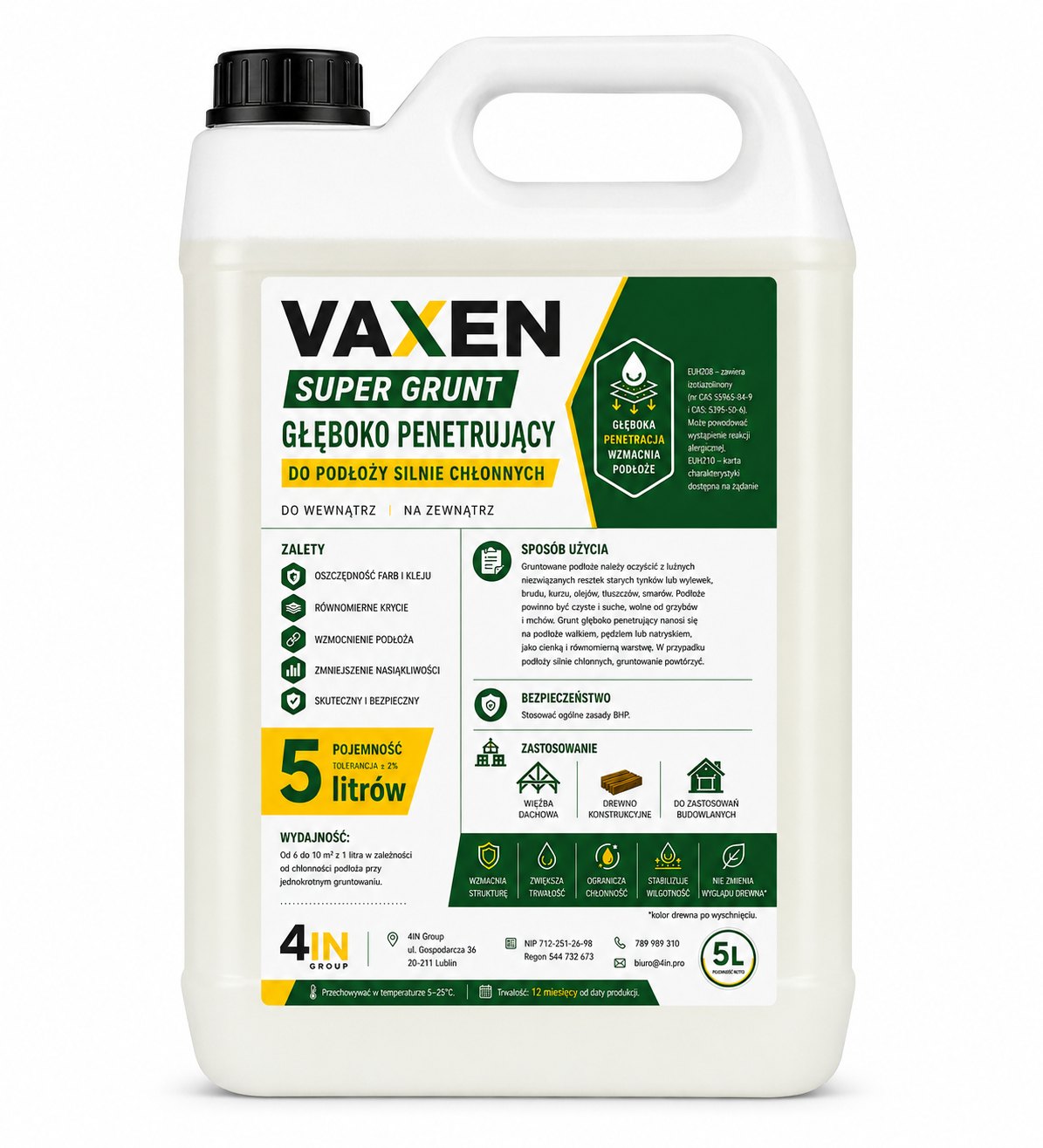VAXEN Super Grunt Głęboko Penetrujący 5L