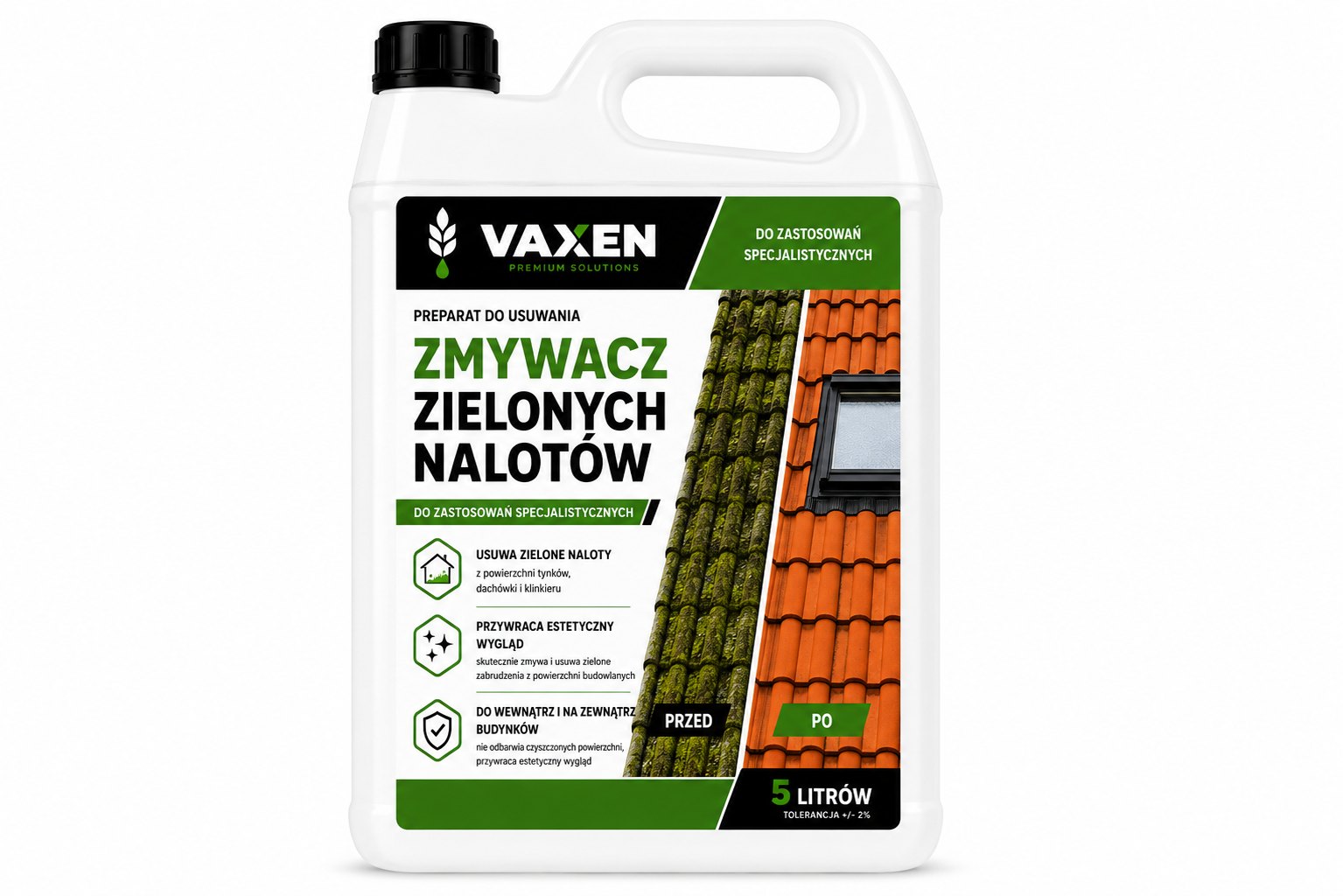 VAXEN Zmywacz Zielonych Nalotów 5L